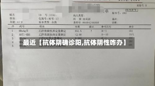 最近【抗体阴确诊阳,抗体阴性咋办】