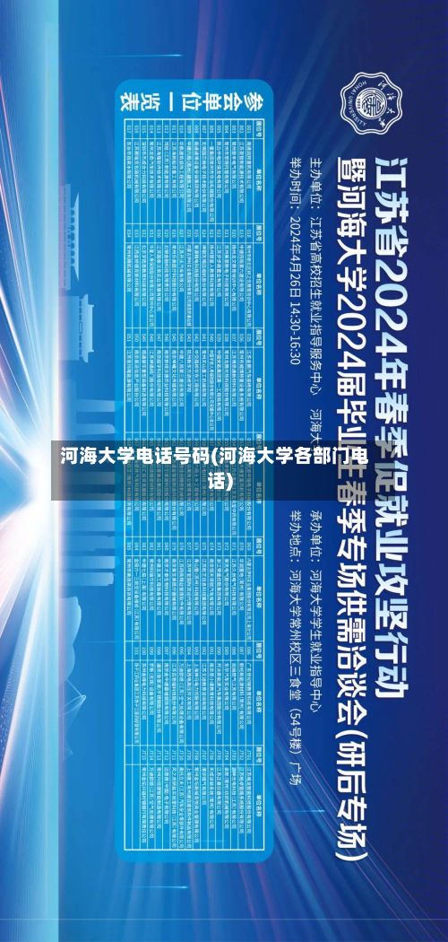 河海大学电话号码(河海大学各部门电话)-第2张图片