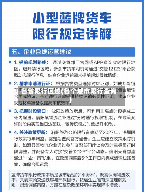各省限行区域(各个城市限行查询)