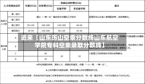 近来【山东历山空乘分数线山东航空学院专科空乘录取分数线】
