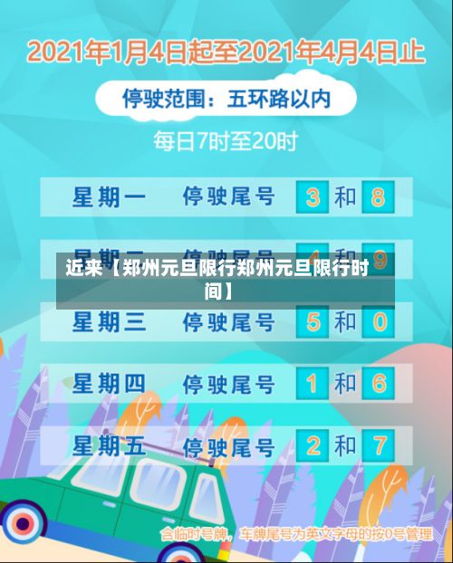 近来【郑州元旦限行郑州元旦限行时间】-第2张图片