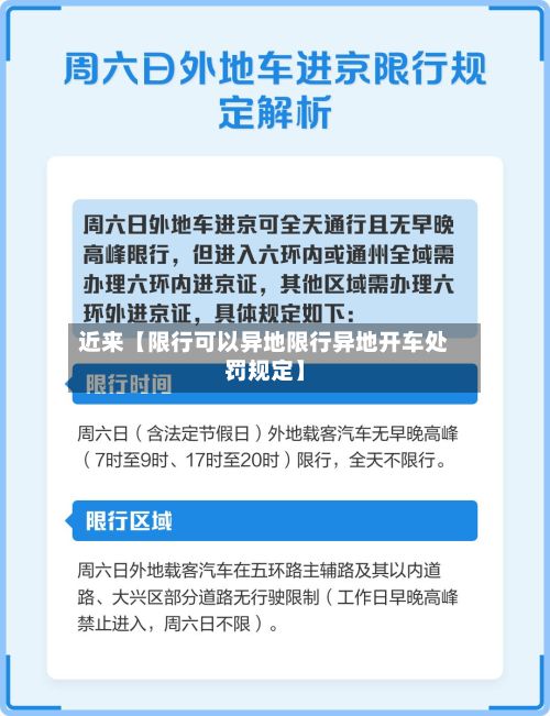 近来【限行可以异地限行异地开车处罚规定】-第2张图片