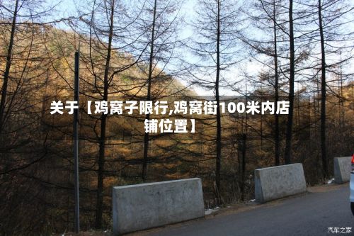 关于【鸡窝子限行,鸡窝街100米内店铺位置】