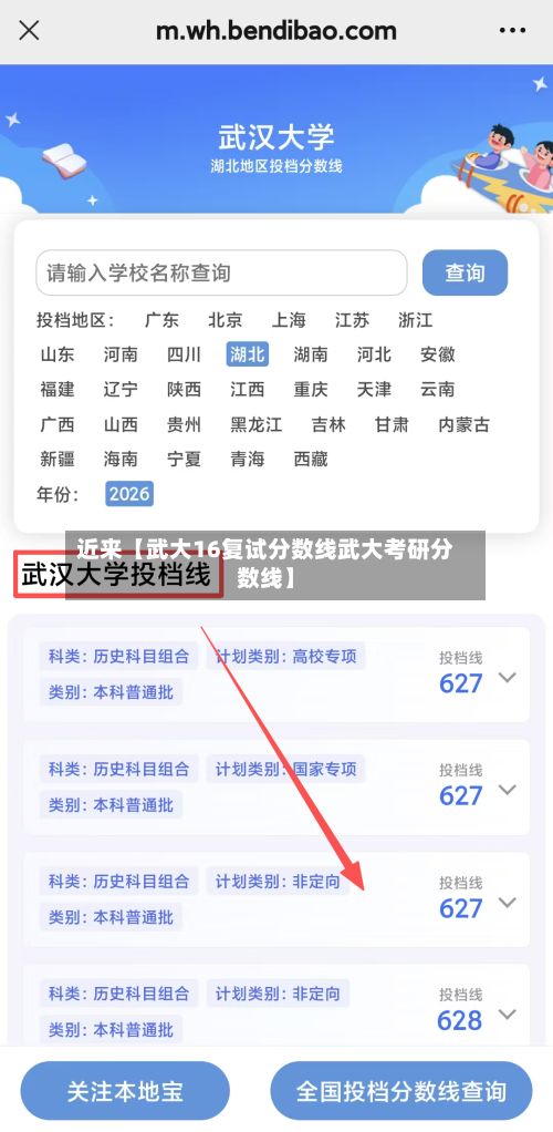 近来【武大16复试分数线武大考研分数线】