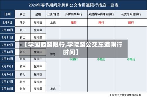 【学园西路限行,学院路公交车道限行时间】-第2张图片