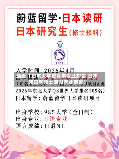 最近【日本大学教育学专业排名,日本教育学硕士回国就业前景】-第3张图片