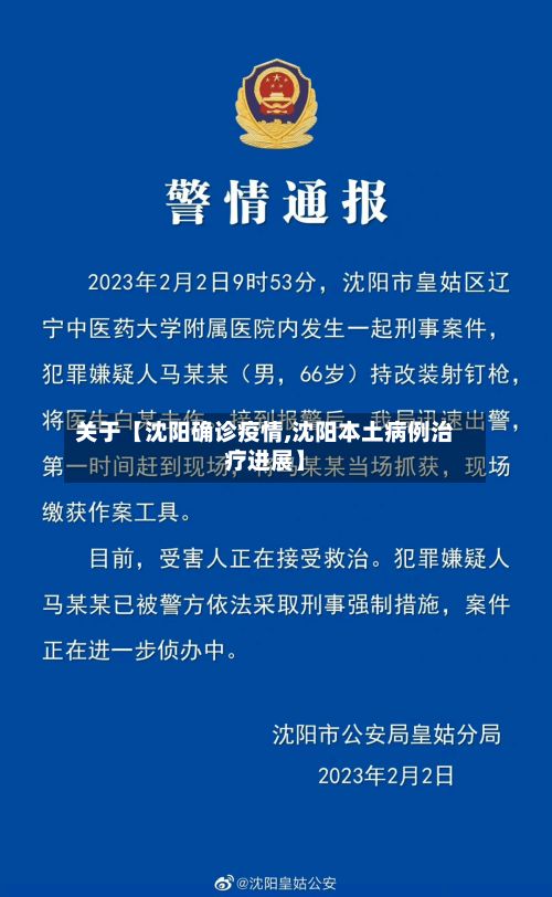 关于【沈阳确诊疫情,沈阳本土病例治疗进展】-第3张图片