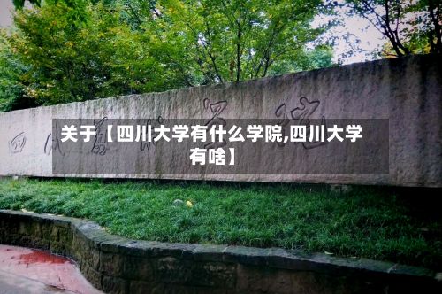 关于【四川大学有什么学院,四川大学有啥】