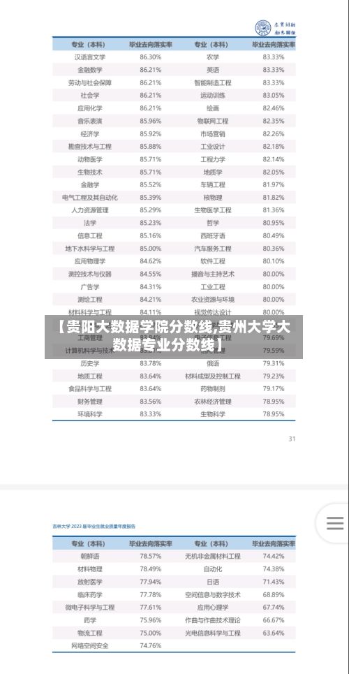 【贵阳大数据学院分数线,贵州大学大数据专业分数线】