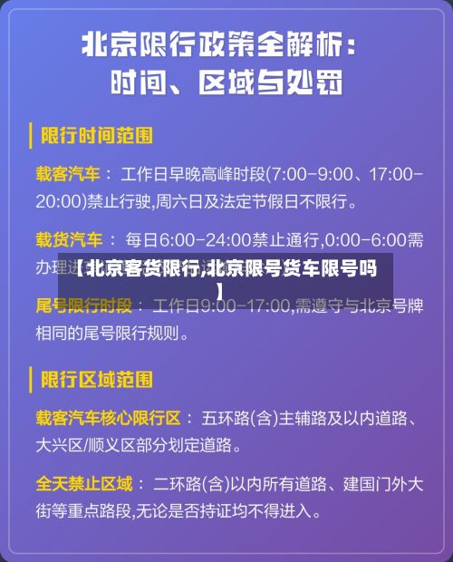 【北京客货限行,北京限号货车限号吗】