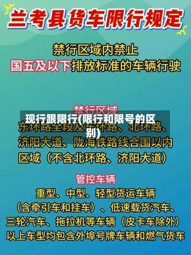 现行跟限行(限行和限号的区别)-第2张图片