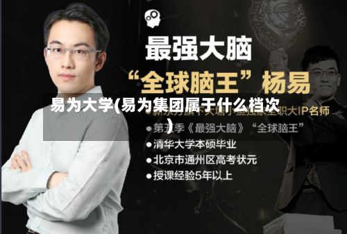 易为大学(易为集团属于什么档次)