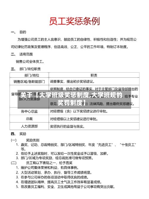 关于【大学班级奖惩制度,大学班规的奖罚制度】