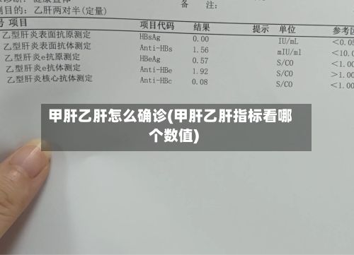甲肝乙肝怎么确诊(甲肝乙肝指标看哪个数值)