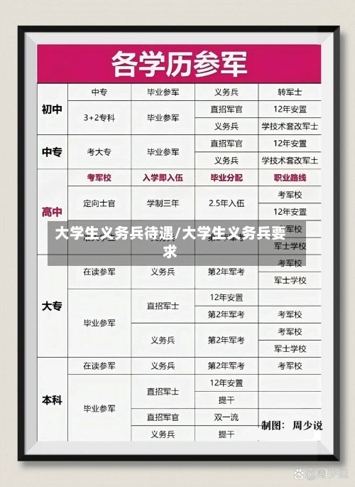 大学生义务兵待遇/大学生义务兵要求-第2张图片