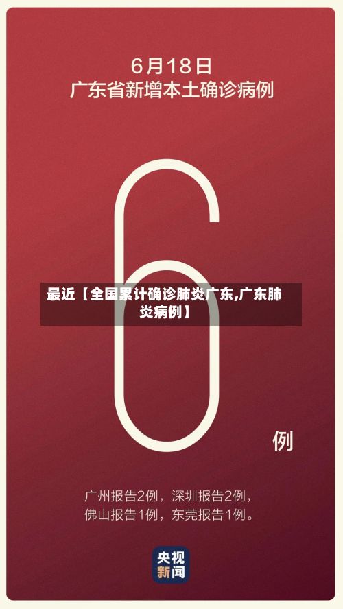 最近【全国累计确诊肺炎广东,广东肺炎病例】-第2张图片