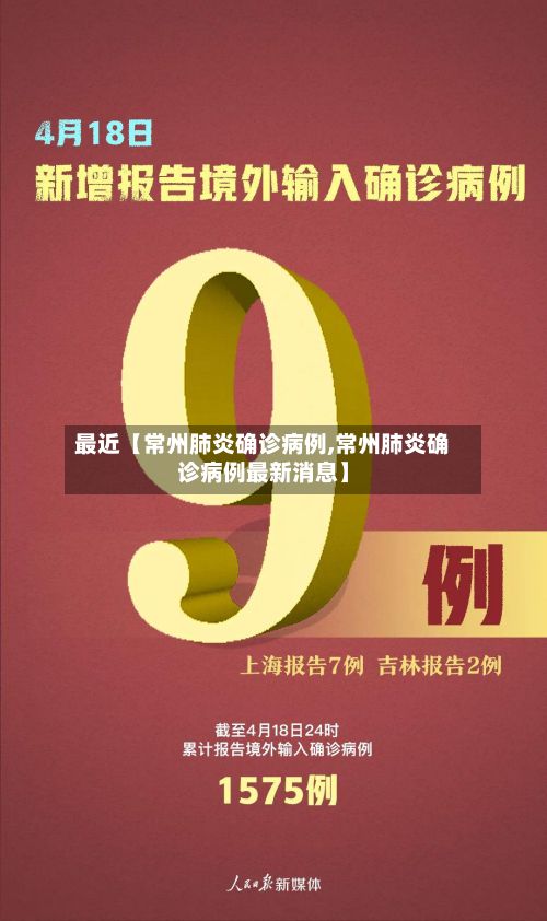最近【常州肺炎确诊病例,常州肺炎确诊病例最新消息】-第2张图片